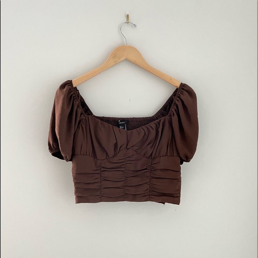 cute brown top